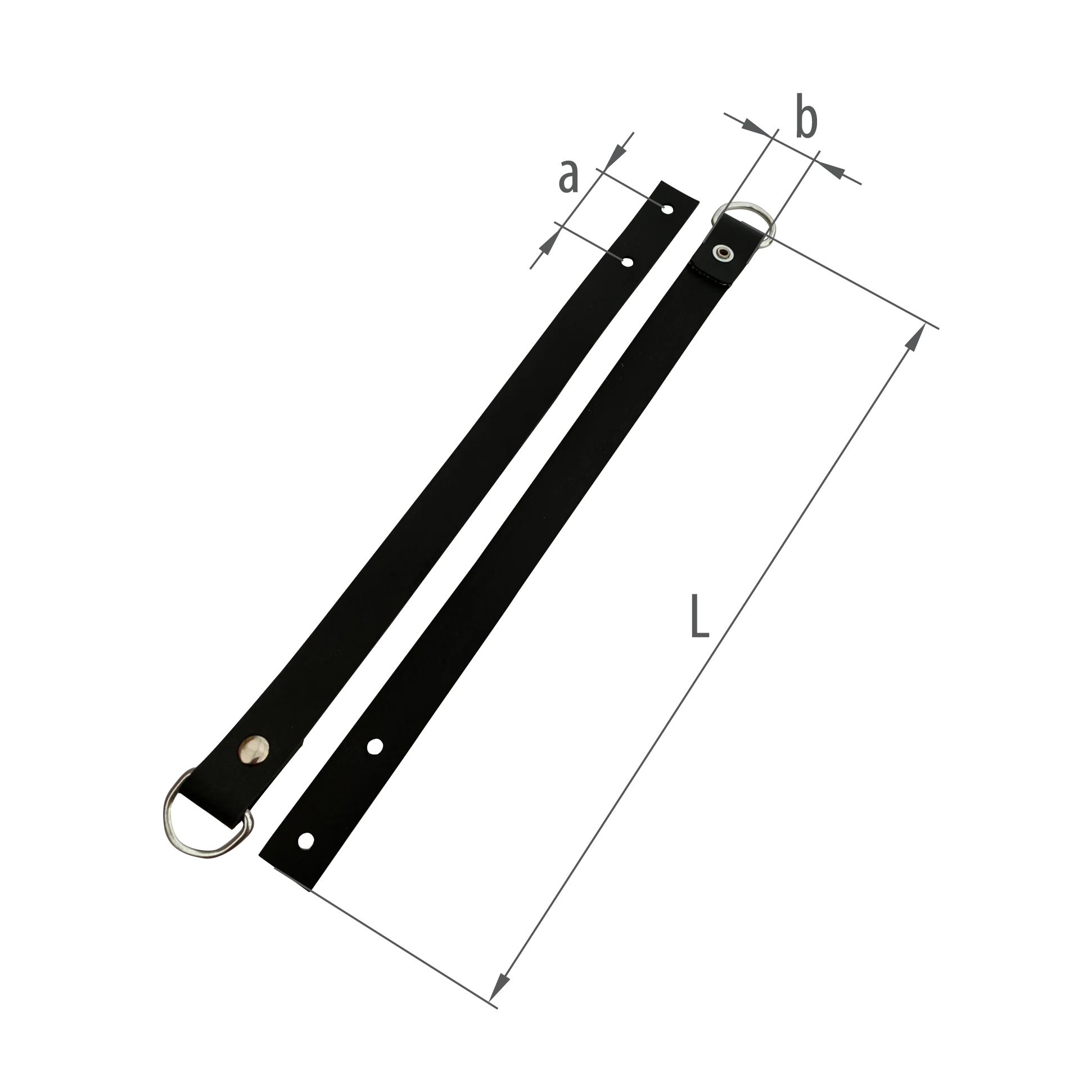 ROLL-UP STRAP, BLACK