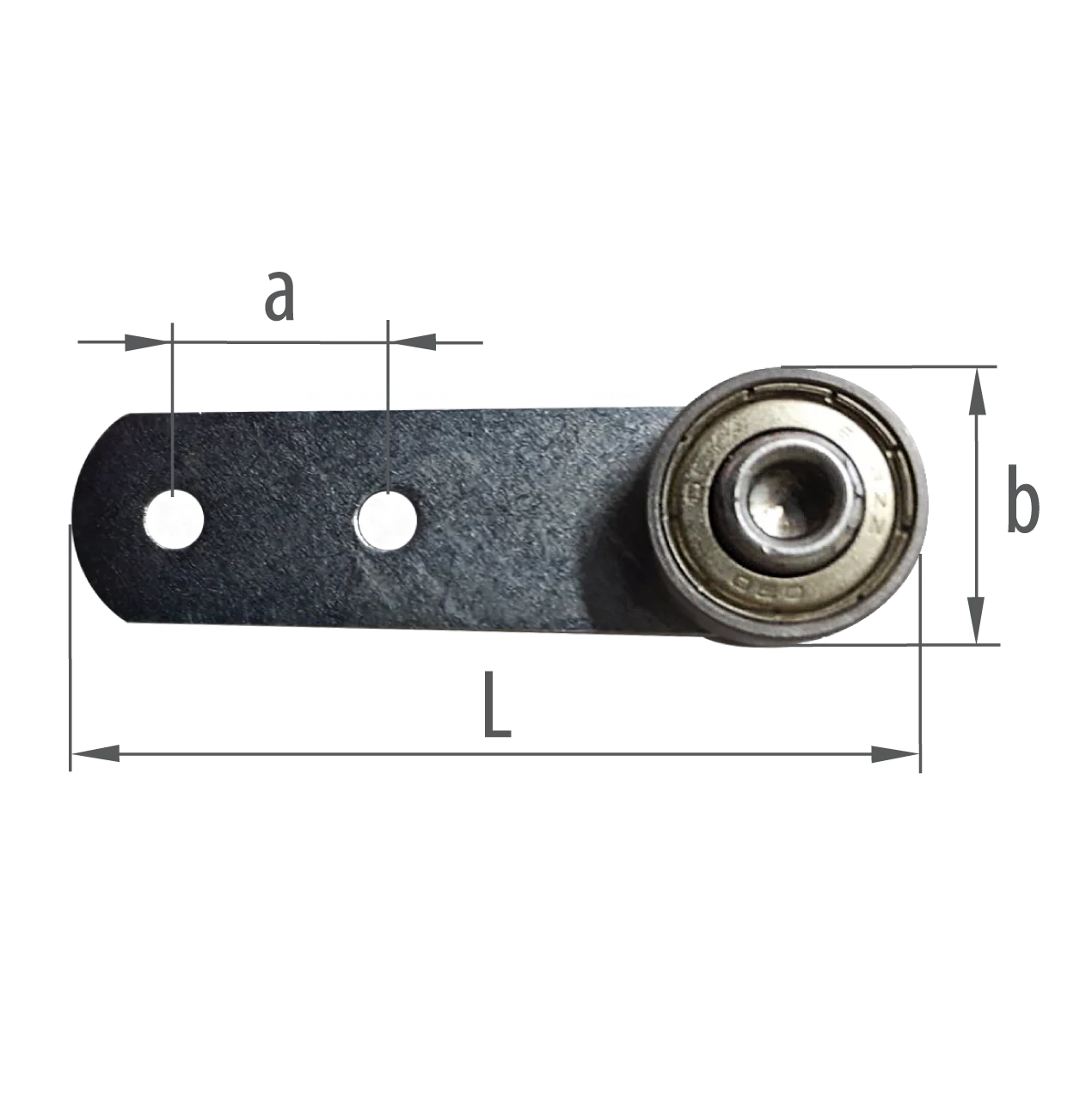 ROLLER WITH STEEL BALL BEARING 608zz 22X22 mm