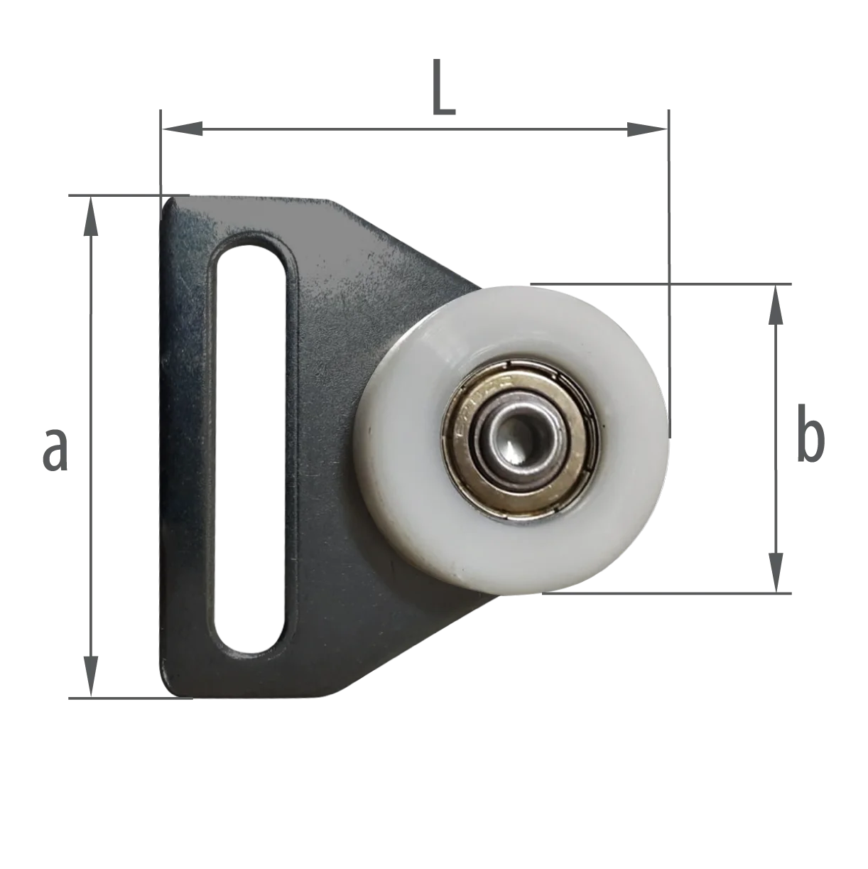 CURTAIN ROLLER WITH BALL BEARING FOR EDSCHA PROFILE 50x35x29mm