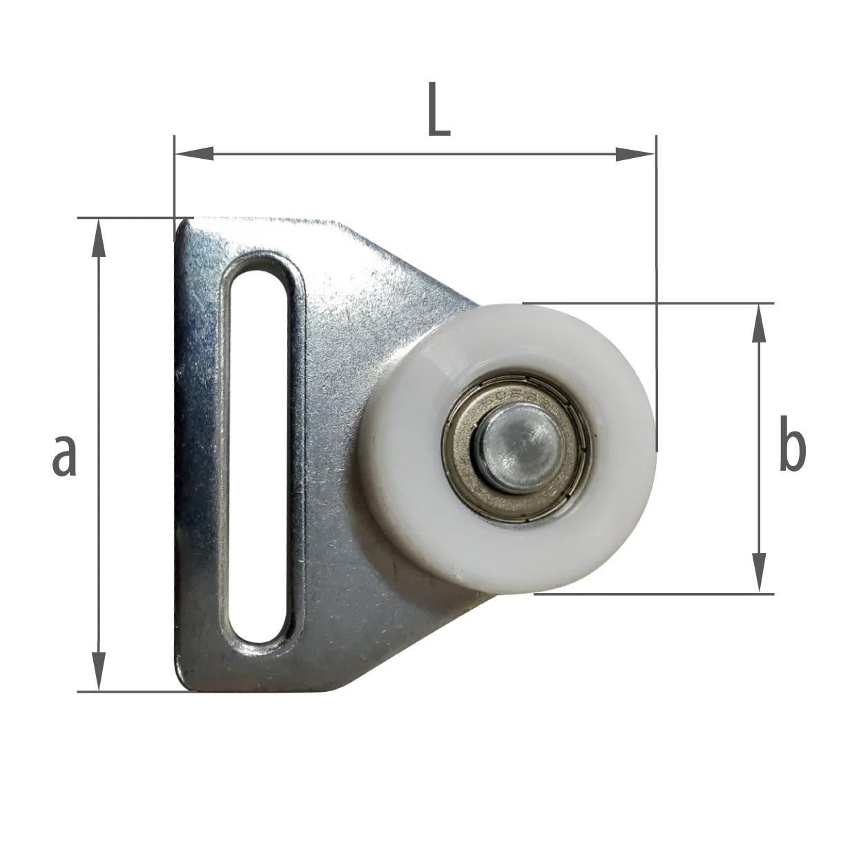 CURTAIN ROLLER WITH BALL BEARING FOR SCHMITZ PROFILE 50x37x30 mm